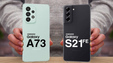 مقایسه گوشی گلکسی A73 با گوشی S21 FE سامسونگ