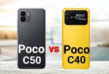 مقایسه گوشی پوکو C40 با پوکو C50 شیائومی