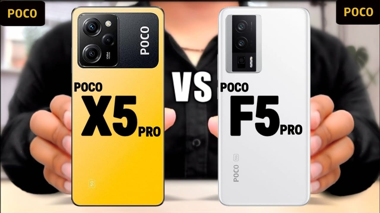 مقایسه گوشی پوکو F5 پرو با Poco X5 Pro شیائومی تکفای 1856