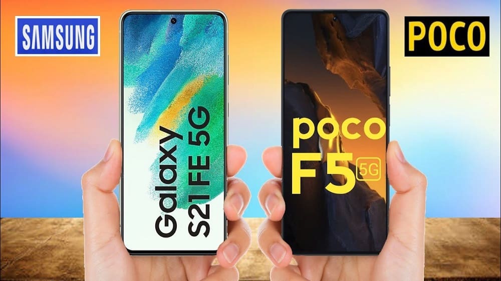 مقایسه گوشی پوکو F5 با گلکسی S21 FE