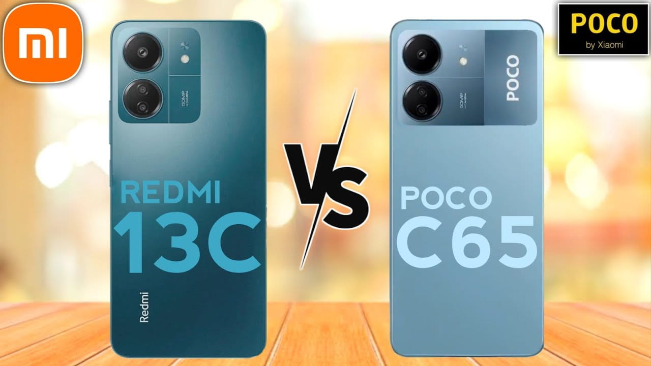 مقایسه گوشی پوکو C65 با ردمی 13C شیائومی 4G