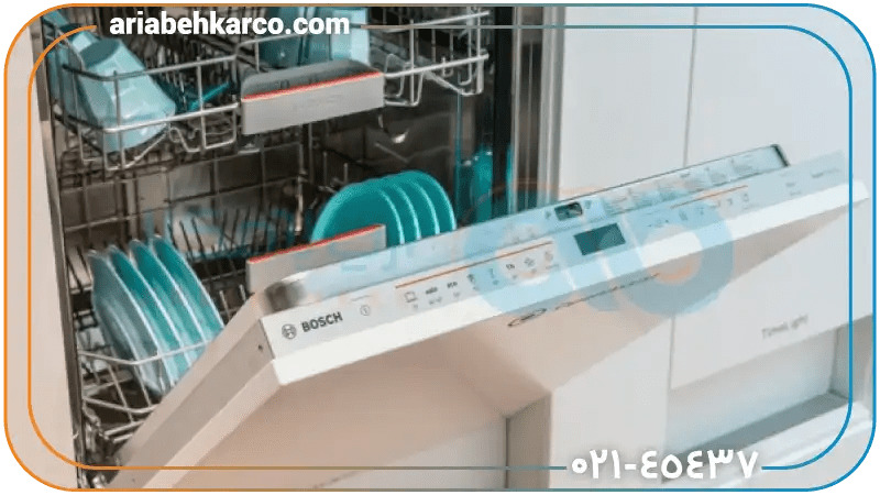 تمیز نشستن ظروف در ظرفشویی بوش