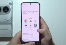 تنظیمات صفحه نمایش ناتینگ فون