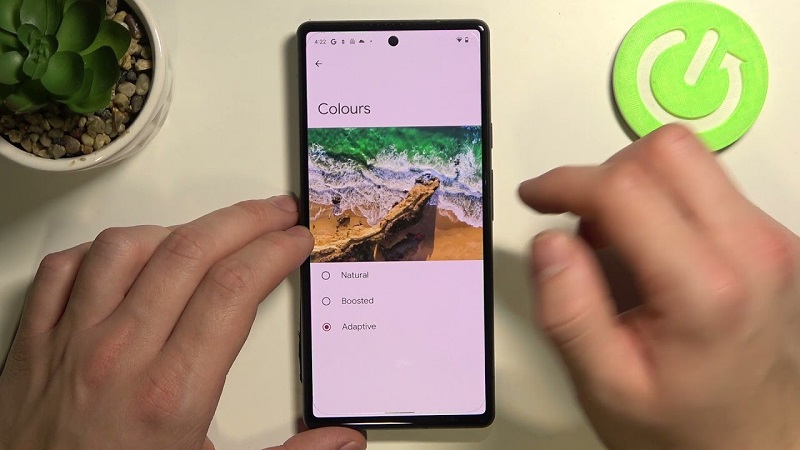 تنظیمات صفحه نمایش گوگل