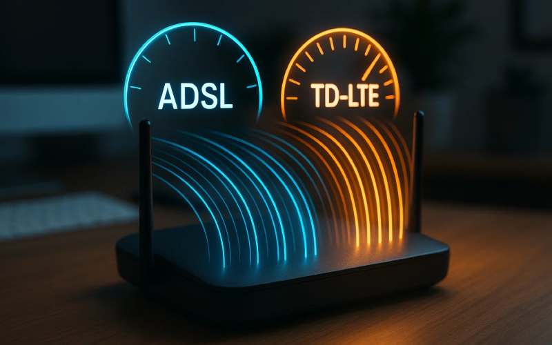 انتخاب ADSL یا TD LTE
