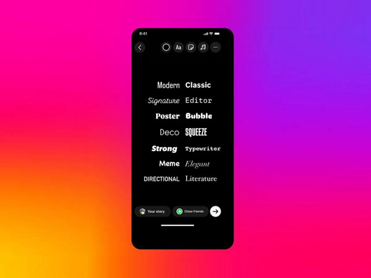 فونت استوری اینستاگرام انلاین