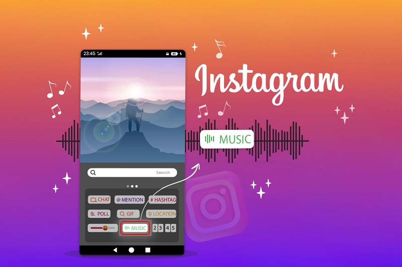 نبودن گزینه موزیک در استوری اینستاگرام در اندروید و ایفون