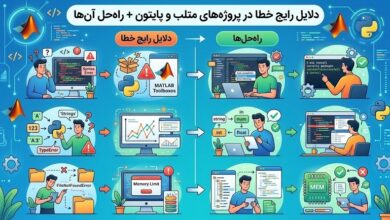 دلایل رایج خطا در پروژه‌های متلب و پایتون