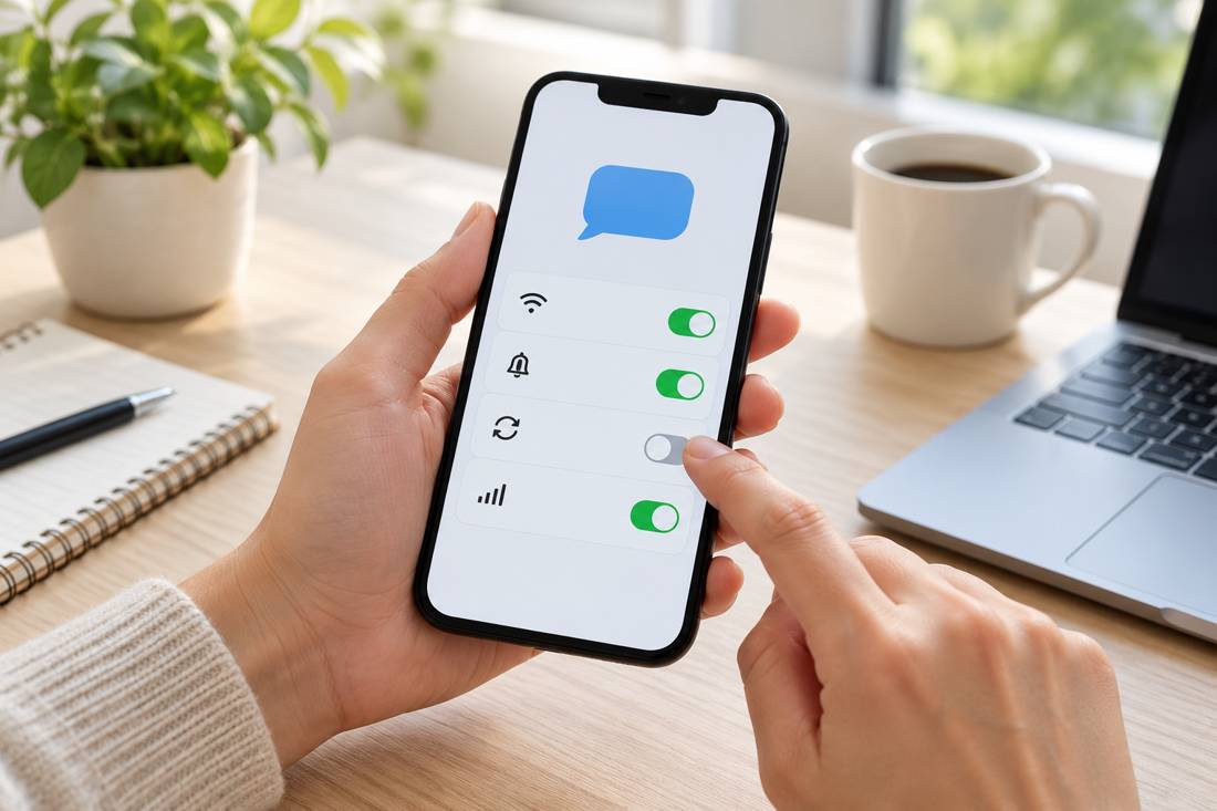بررسی تنظیمات برنامه در گوشی برای رفع مشکل ارسال نشدن پیام اینستاگرام